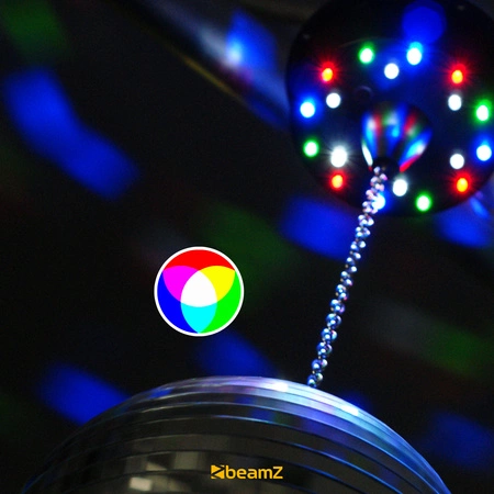 Napęd bateryjny z diodami LED do kul lustrzanych 20/30cm