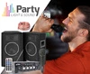 Zestaw karaoke: wzmacniacz karaoke 2x 25W+ dwie kolumny pasywne 6''+ mikrofon+ okablowanie