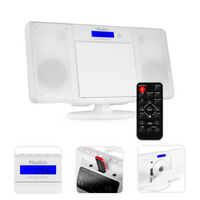 Miniwieża HIFI Nimes CD tuner FM BT USB biała