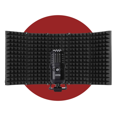 Mikrofon USB sPodcaster Go RELOOP+ Kabina akustyczna MRF30 Vonyx