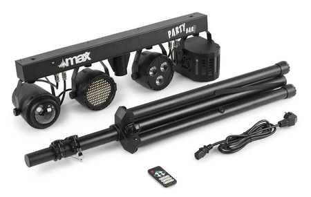 Zestaw oświetleniowy 4w1 MAX PARTYBAR09 + torba