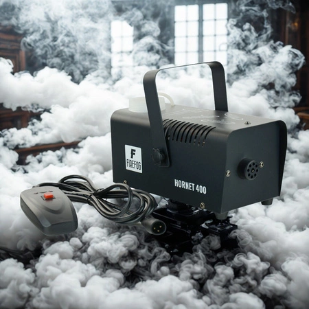 Zestaw: Wytwornica dymu 400W Hornet400 pilot przewodowy/ Firefog + płyn1l