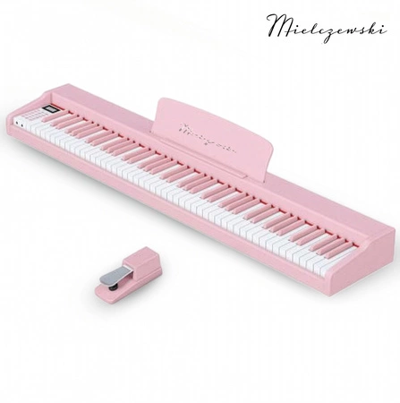 Pianino cyfrowe dynamiczne TIENTO różowe Mielczewski