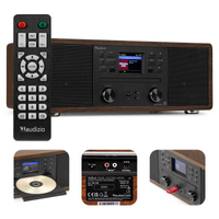 Radioodtwarzacz Avola CD/Bluetooth/DAB+/WIFI brązowo-czarny Audizio