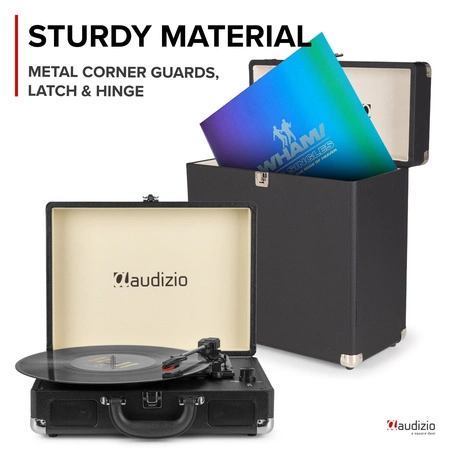 Futerał na płyty winylowe Audizio RC32, czarny