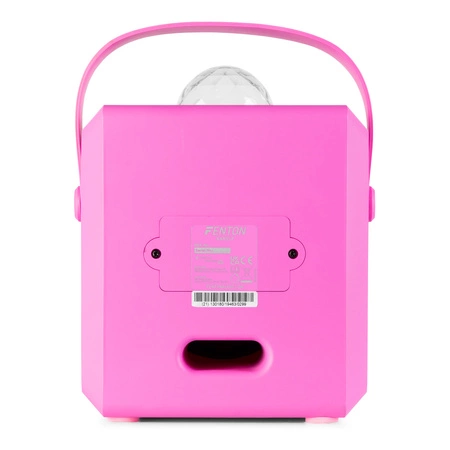 Głośnik Karaoke z półkulą LED mikrofony KAR55P Fenton różowy