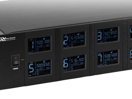 Zestaw mikrofonów bezprzewodowych UHF PD528B 8x bodypack Power Dynamics