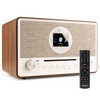 Audizio Lucca stereofoniczne radio DAB z CD, radiem internetowym, BT, MP3 - brązowe