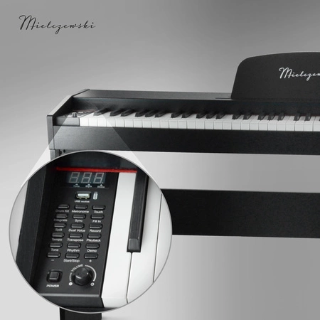 Pianino cyfrowe 88 klawiszy ze statywem Aria II Mielczewski