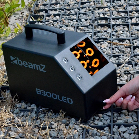 Zestaw: Wytwornica baniek z efektem LED RGB B300LED pilot Beamz+ płyn do baniek 5l