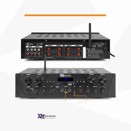 Zestaw głośników naściennych 8 x BHW60WH 6" 120W z wzmacniaczem 4 strefowym
