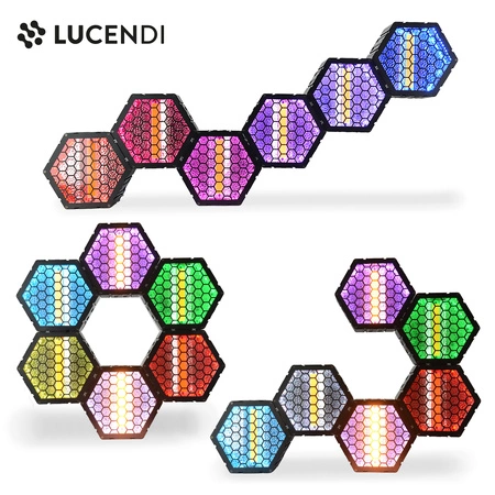 Reflektor LED Blinder Hexagon Pro COB LED SMD RGB Lucendi