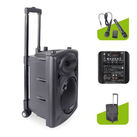 Kolumna mobilna Ibiza PORT8UHF-BT-TWS + pokrowiec