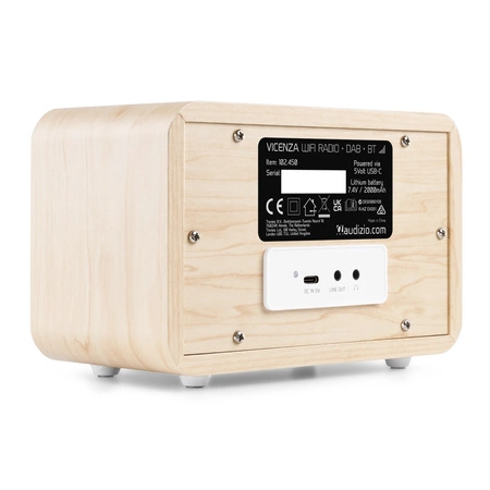 Radio internetowe Vicenza WIFI DAB+ FM akumulator białe