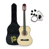 Zestaw: Gitara klasyczna 4/4 38" kolor naturalny GK38NAT Golden Guitar+ pokrowiec+ tuner+ struny+ kostki