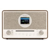 Audizio Lucca stereofoniczne radio DAB z CD, radiem internetowym, BT, MP3 - brązowe