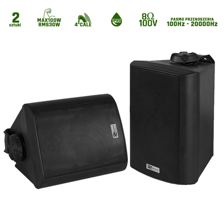 Zestaw kolumn instalacyjnych 4" 100W BC40V czarny PD