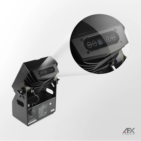 Reflektor akumulatorowy zewnętrzny 9x 6W RGB LED 4w1 AFX MOBICOLOR9