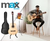 Zestaw: Gitara klasyczna 39'' SoloArt Max kolor naturyalny, pulpit na nuty, statyw oraz akcesoria