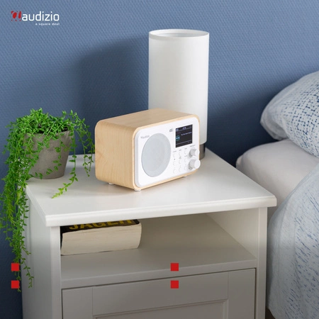 Radio internetowe Vicenza WIFI DAB+ FM akumulator białe