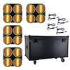 Zestaw: 4x Reflektor retro LED RGB COB DMX R4 Lucendi+ Case
