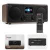 Radio internetowe Foza WiFi Stereo z DAB+ brązowe Audizio