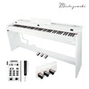 Pianino cyfrowe ze statywem 88 dynamicznych klawiszy ETIUDA białe Mielczewski