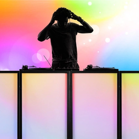 Ekran dla DJ'a parawan wraz z tobrą Vonyx DJ Screen