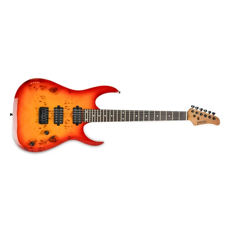 Gitara elektryczna superstrat Strat3 -Golden Guitar wiśnia