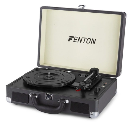 Gramofon w walizce RP115C Fenton grafitowy