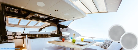 Zestaw instalacyjny 100V, głośnik sufitowy, wzmacniacz, okablowanie Power Dynamics