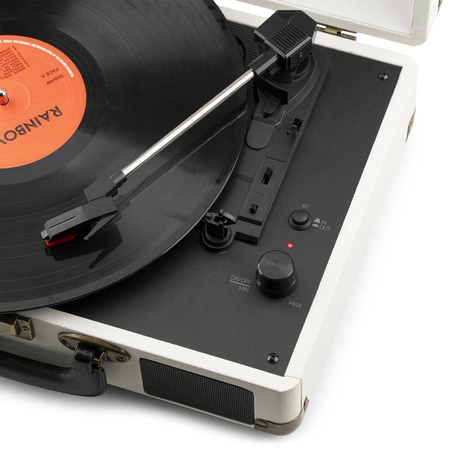 Gramofon w walizce z BT In/Out RP116CR Audizio biały
