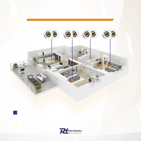 Zestaw głośników sufitowych 120W 6,5 "WCS65 WIFI / BT
