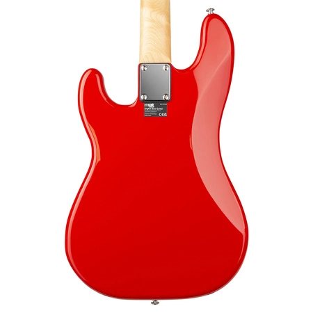 Zestaw: Gitara elektryczna basowa GigKit czerwona+ wzmacniacz statyw pokrowiec akcesoria