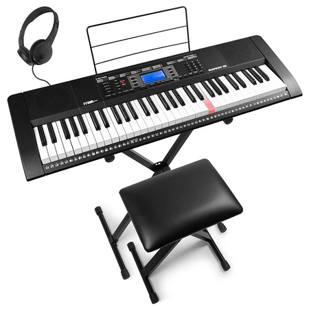 Zestaw: Keyboard 61-klawiszy czułych na dotyk Rhapsody61M Max + statyw, ławka, słuchawki
