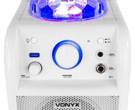 Głośnik karaoke Bluetooth efekt LED Vonyx SBS50W