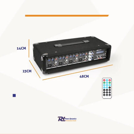 Powermikser 4-kanałowy PDM-C405A Power Dynamics