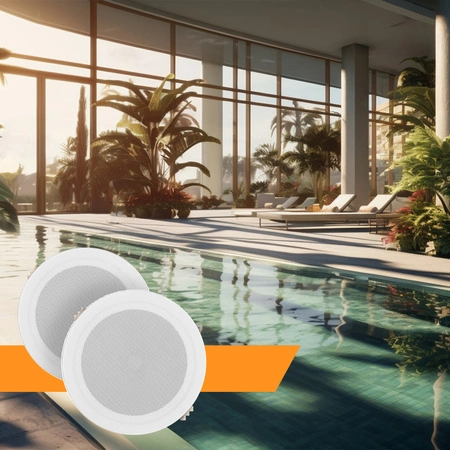 Zestaw głośników sufitowych Power Dynamics MSLP50 5" niskoprofilowych o mocy 80 W