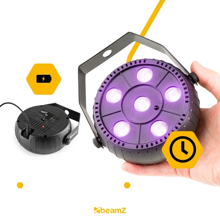 Zestaw: 4x Reflektor bateryjny ultrafiolet Beamz