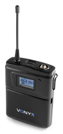 Zestaw mikrofonowy bezprzewodowy 2x bodypack UHF Vonyx WM62B