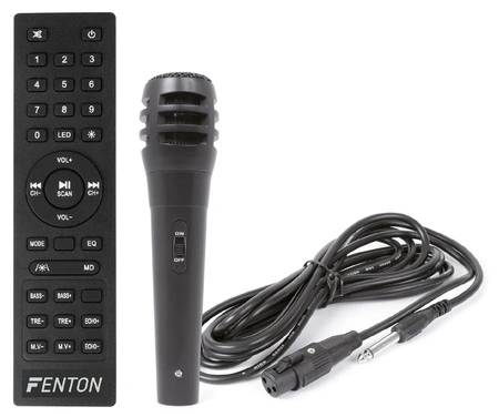 Boombox MDJ150 Party Station 200W z akumulatorem i efektem LED Derby Fenton