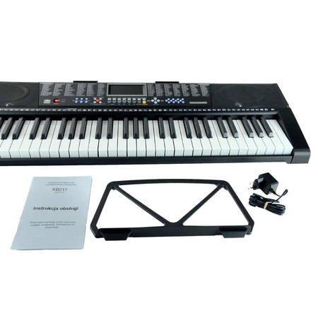 Zestaw: Keyboard 61 podświetlanych klawiszy+ podwójny statyw pod keyboard