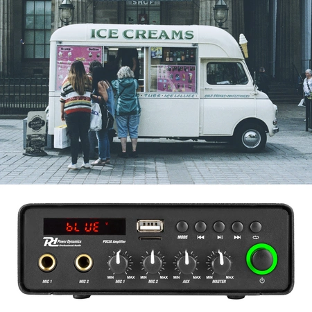 Wzmacniacz mobilny PDC30 30W 12V/220V Power Dynamics