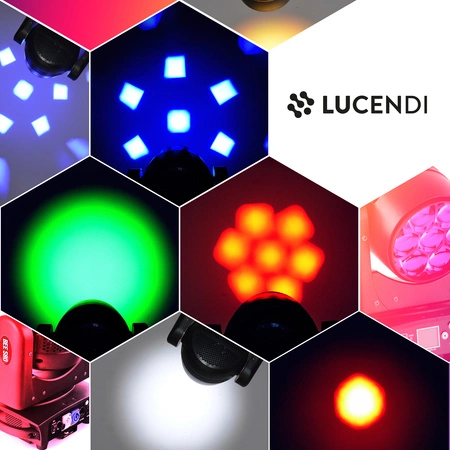 Zestaw: 4x Głowa ruchoma BEE280 7x40W LED Bee Eyes Lucendi+ dedykowane case