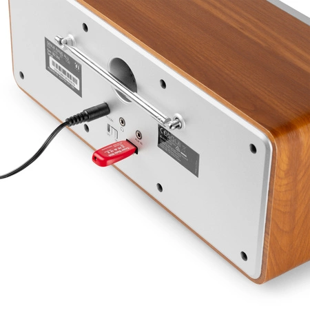 Radio cyfrowe Genua DAB+ FM stereo Audizio srebrny