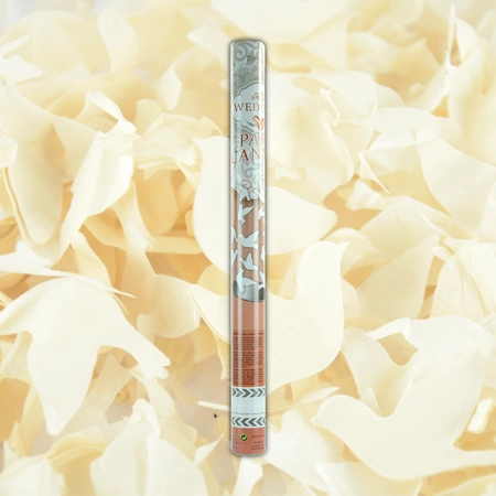 Tuba - wyrzutnia konfetti 60 cm - białe gołębie