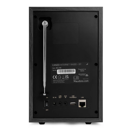 Radio internetowe DAB+/FM BT WIFI Canzo Audizio ciemnoszare