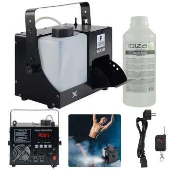 Zestaw: Wytwornica dymu HAZE 500 Firefog+ płyn do dymu Haze1L