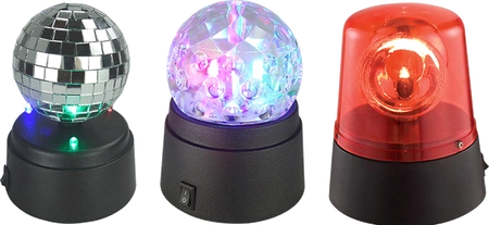 Zestaw 3x efekt świetlny zasilany bateryjnie