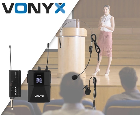 Bezprzewodowy zestaw mikrofonowy WM55B UHF P&P